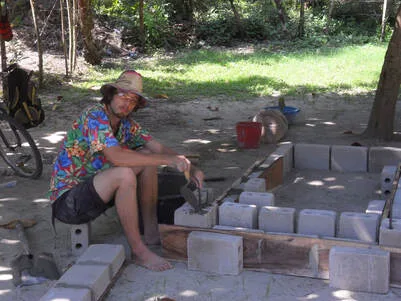 From the making of Melquíades’ tombstone in Aracataca.